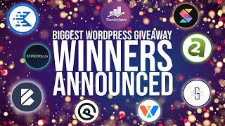 Christmas Giveaway Winners Announced