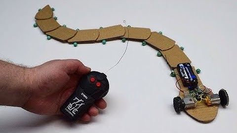 How to make a RC Snake Toy at home from cardboard Diy Snake Robot