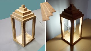 Como Hacer un Farolillo de mesa Utilizando Restos de madera