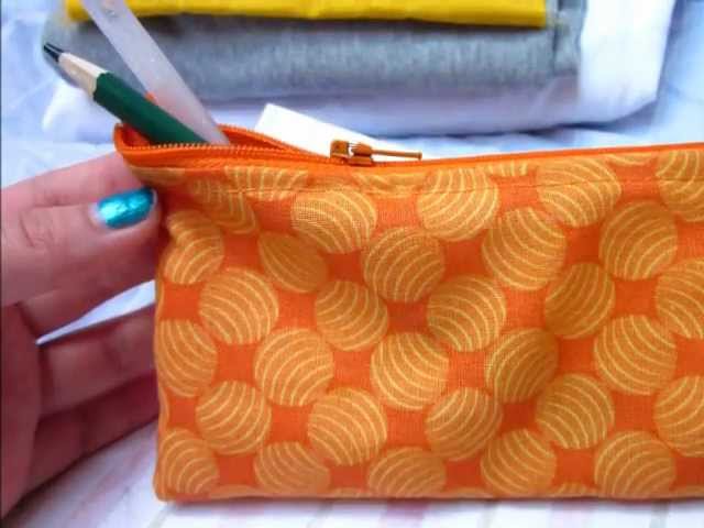 Zipper Pencil Case Tutorial