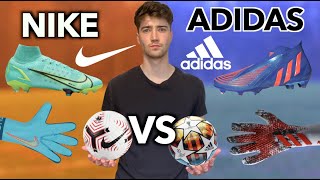 Comparing EVERY Football Product NIKE and ADIDAS Sell - who is the king of football?