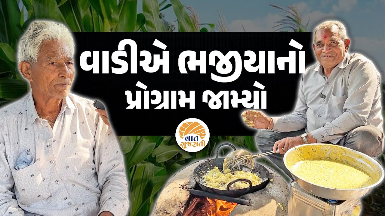 ગામના ગોંદરે ડાયરા સાથે ભજીયાનો પ્રોગ્રામ એવો જામ્યો કે વાત ન પુછો...| Gamdu | Village | Dayro