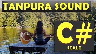 C# Tanpura | C Sharp Scale Tanpura 1 hour, Popular Male Singing Scale
