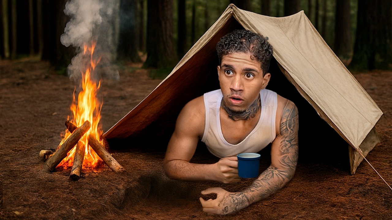 DESVENDEI A LENDA DO MÍSTERIO DO RAPOSÃO ACAMPANDO LÁ COM MEUS AMIGOS!