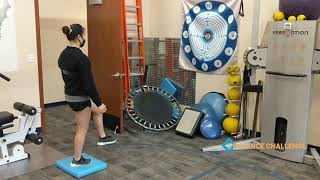 MotionGuidance® Balance and Vestibular Exercise: Weight shifts on single leg