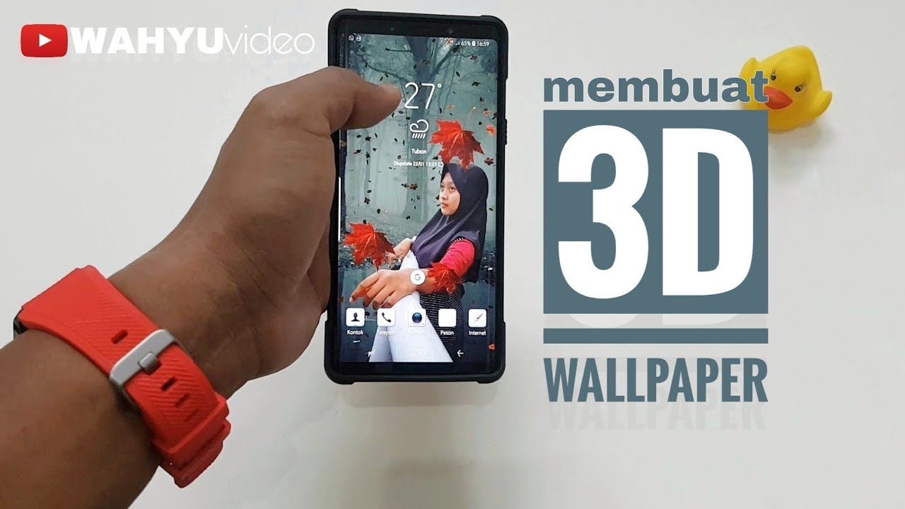 Cara membuat wallpaper 3D di android dengan foto sendiri 