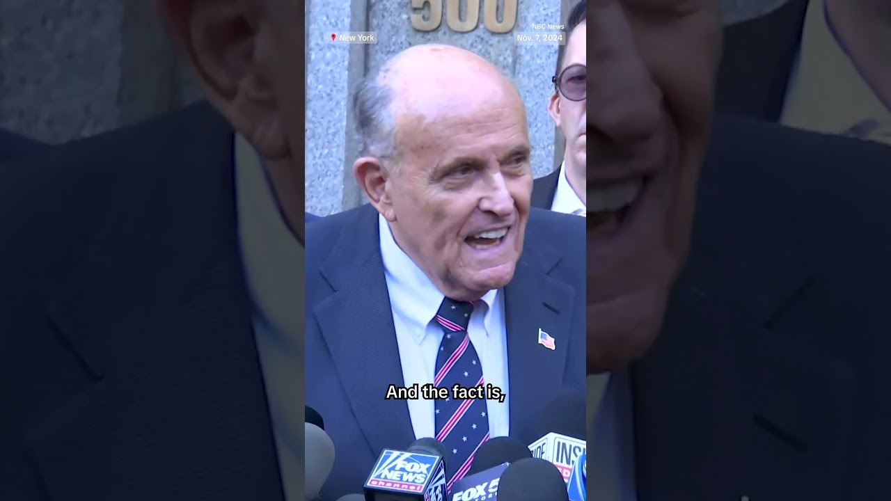 Rudy Giuliani says he has spoken to Trump after he won the election