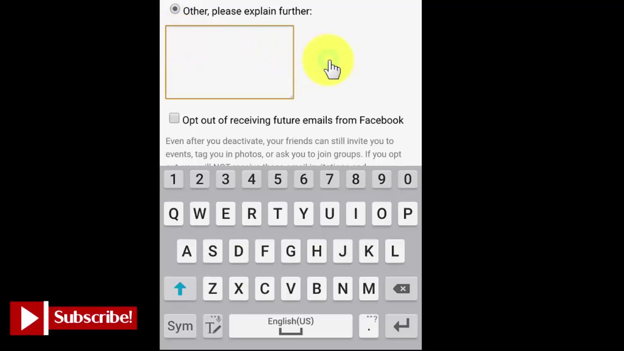 How To Deactivate Facebook Account On Mobile App