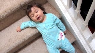 THE FUN WAY DOWN THE STAIRS! - January 31, 2014 - itsjudyslife Vlog