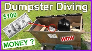 Did I Just Find a $100 Bill Dumpster Diving #271 No Way!