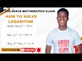 How to solve logarithmic equations quickly and easily