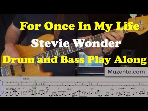 for-once-in-my-life---bass-and-drum-play-along