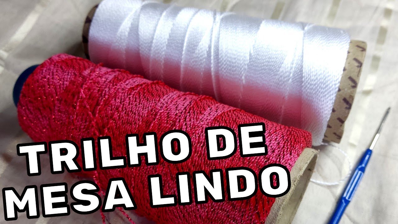 #VLOG TRILHO DE MESA EM CROCHÊ FÁCIL 😍💕em linha fina 😍😍