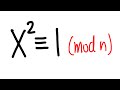 Solving x^2 is congruent to 1 mod p