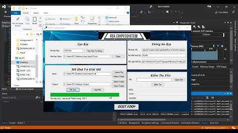 Demo thuật toán mã hoá RSA - Phần mềm RSACryptosystem