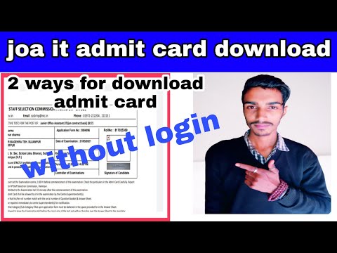 Joa it admit card download code 817 || hpssc joa it admit card download Kaise kare 2021 || joa it