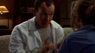 Dr. Cox spanks Elliot