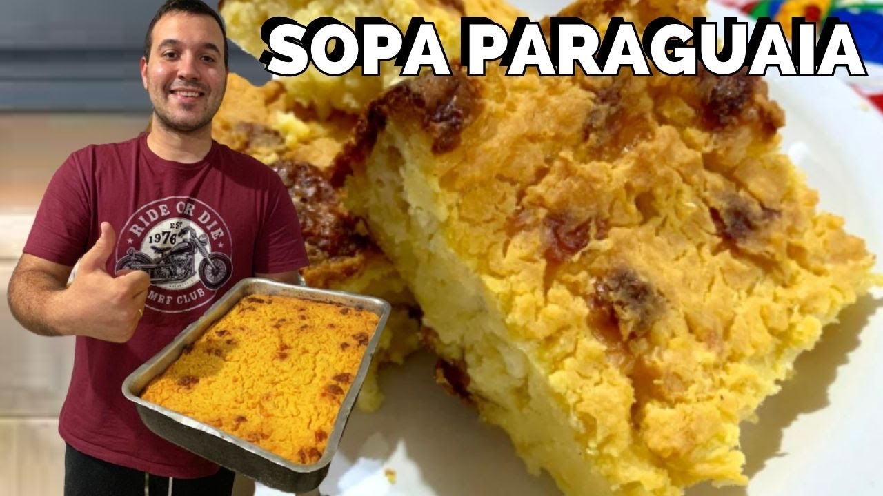 SOPA PARAGUAIA TRADICIONAL SUPER PRÁTICO E FÁCIL