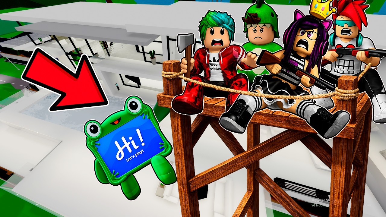 Creamos una BASE SEGURA en EL CIELO para HUIR de LILYPAD en Brookhaven | Kori Roblox