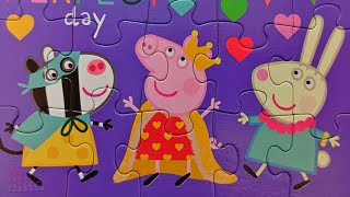 Свинка Пеппа, Зебра Зоя, Кролик Ребекка - Коллекция пазлов для детей Peppa Pig | Merry Nika