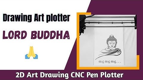 Lord Buddha | Drawing Full Video CNC Pen Plotter (චිත්‍ර අදින රොබො) #plotter #cnc #gcode