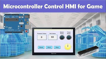 Microcontroller Arduino Modbus Controls Weintek HMI for Game Control in Urdu Hindi @chipautomation