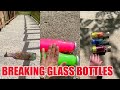 Breaking Glass Bottles &amp; Balloon Drops 😱🔥 Crushing Crunchy &amp; Soft Things! #asmr #satisfying