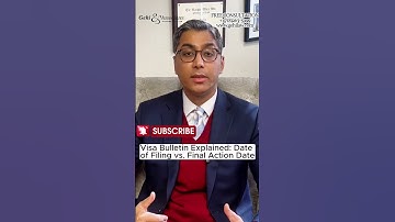 Visa Bulletin Explained: Date of Filing vs. Final Action Date | NYC Immigration Lawyer #visabulletin