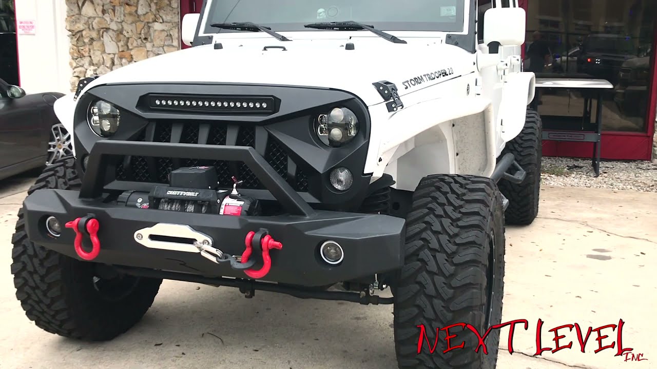 White Jeep Viper App Next Level Install
