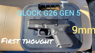 Glock G26 Gen 5 9mm carry pistol review,will she perform or malfunction  @Vassmotorsports