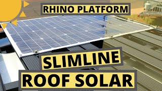 Landcruiser 200 | 12V Roof Mounted Solar Setup | Rhino Rack Pioneer | eBay Slimline Solar Panel