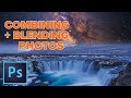 How to COMBINE + BLEND 2 PHOTOS in Photoshop