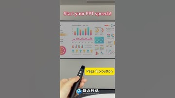 Wireless Presenter Remote with Laser Pointer, USB Rechargeable, Plug & Play for PowerPoint/Keynote