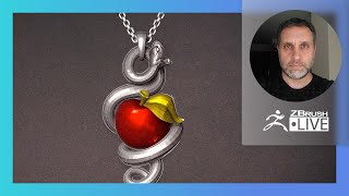 Sculpting Organic Jewelry Designs with ZBrush: Serpent Pendent - Nacho Riesco Gostanza