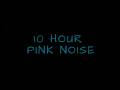 Pink Noise For Insomnia Relief/Black Screen (10 Hours)