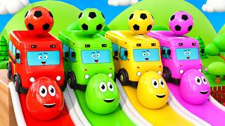 🌈 Learn Colors with Wheels on the Bus & Baby Shark | Lulu and Friends