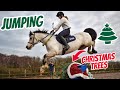 JUMPING CHRISTMAS TREES ON MY HORSES (+new sponsor reveal) ~ Vlogmas day 10