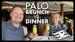 Comparison & Tips for Palo Brunch & Dinner | Disney Cruise Line Adult Dining Experience