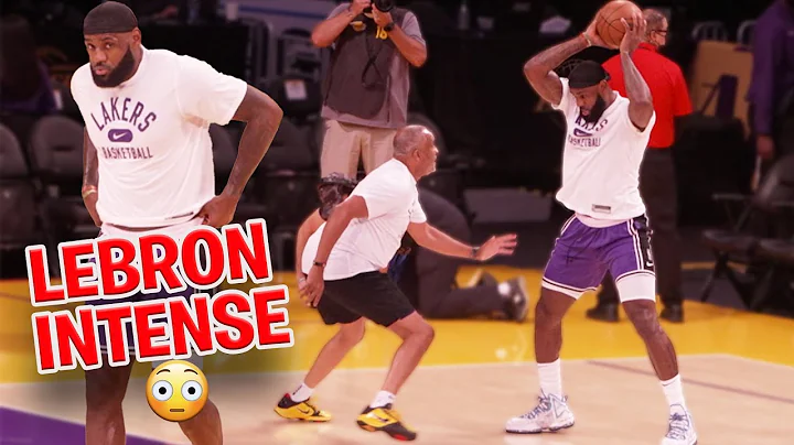 Lakers Lebron James *INTENSE* workout with Anthony...