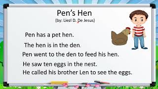 Pen&#39;s Hen Short Story for Kids Reading Comprehension