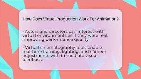 How Does Virtual Production Work For Animation? - The Animation Reel