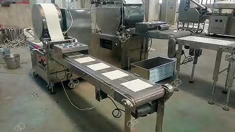 automatic spring roll sheet |samosa pastry sheet machine 0.3-1.0mm