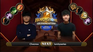 che0nsu vs lambyseries | 2021 Hearthstone Grandmasters Asia-Pacific | Decider | Season 2 | Week 1