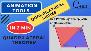 Theorem 4: In a Parallelogram, opposite angles are equal | LECTURE 9 | QUADRILATERAL SERIES