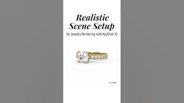 Realistic Scene Setup for Jewelry Rendering with KeyShot 10 #shorts #jewellery #jewelryrendering