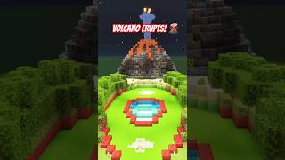 Chaos Cubed: Working Volcano Mini Golf! 🌋⛳ #minecraft