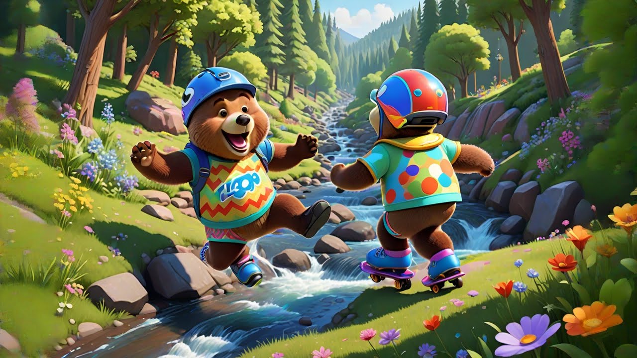 Three Chubby Bears on Roller Skates + More Nursery Rhymes & Kids Songs