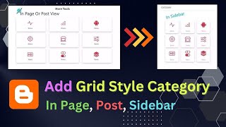 How To Add Grid Style Category Widget in Blogger | Grid Style Widget | Apna Pak TV