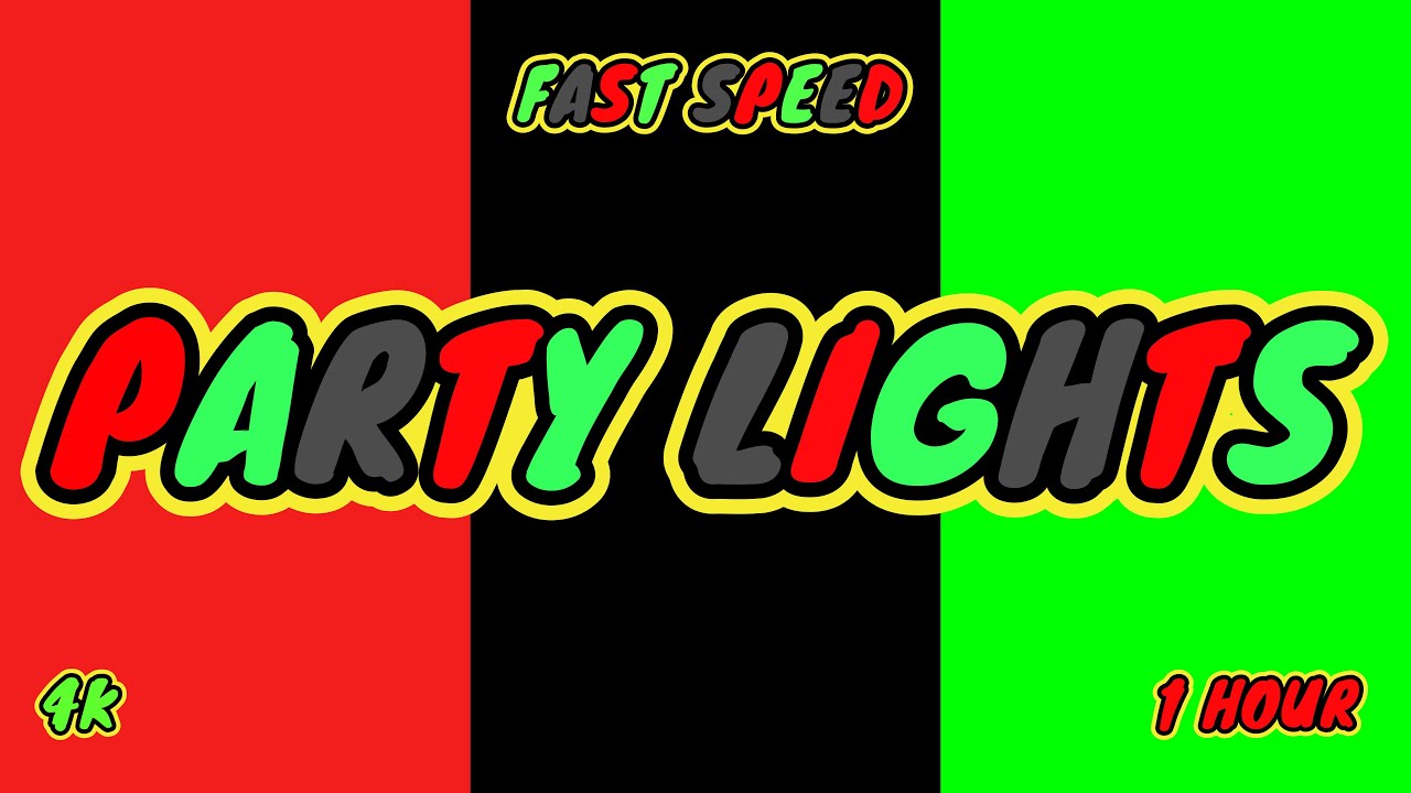 Color Changing Screen- Red vs Black vs Bright Green [Party Lights- Fast ...