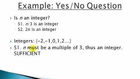 TheGmatTutor GMAT Data Sufficiency Lesson